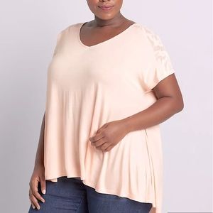 👚NWT Lane Bryant Peach Swing Top👚